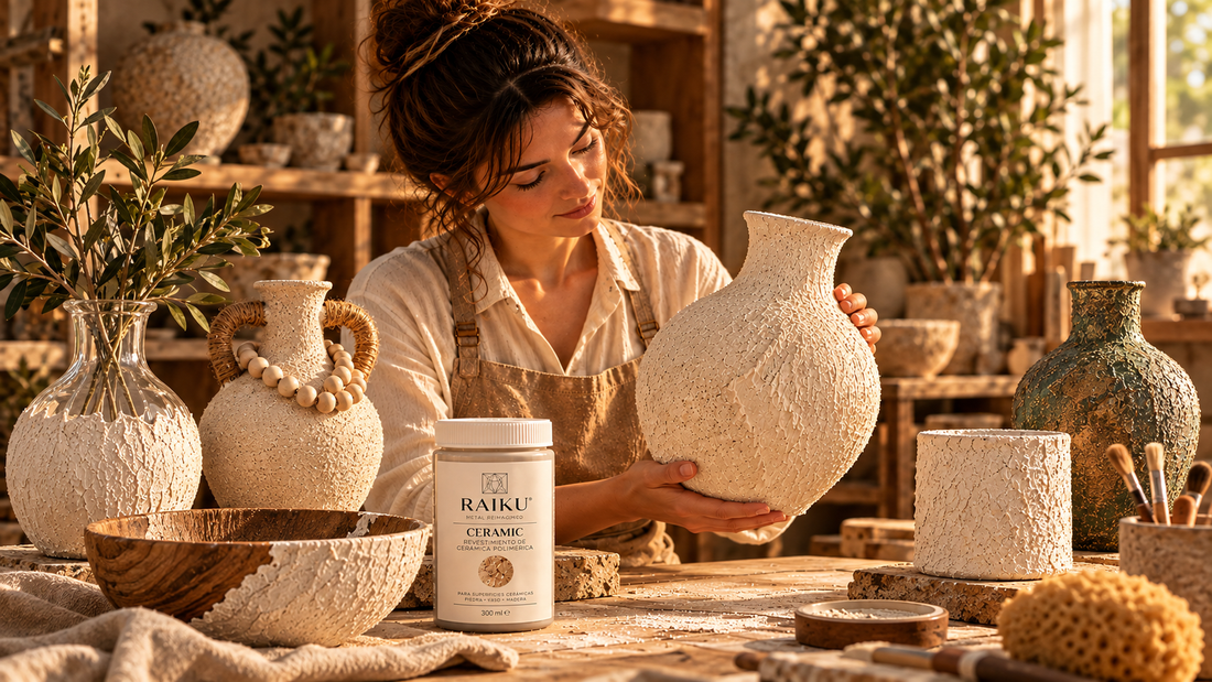 Cómo renovar jarrones de cristal y cerámica con RAIKU CERAMIC