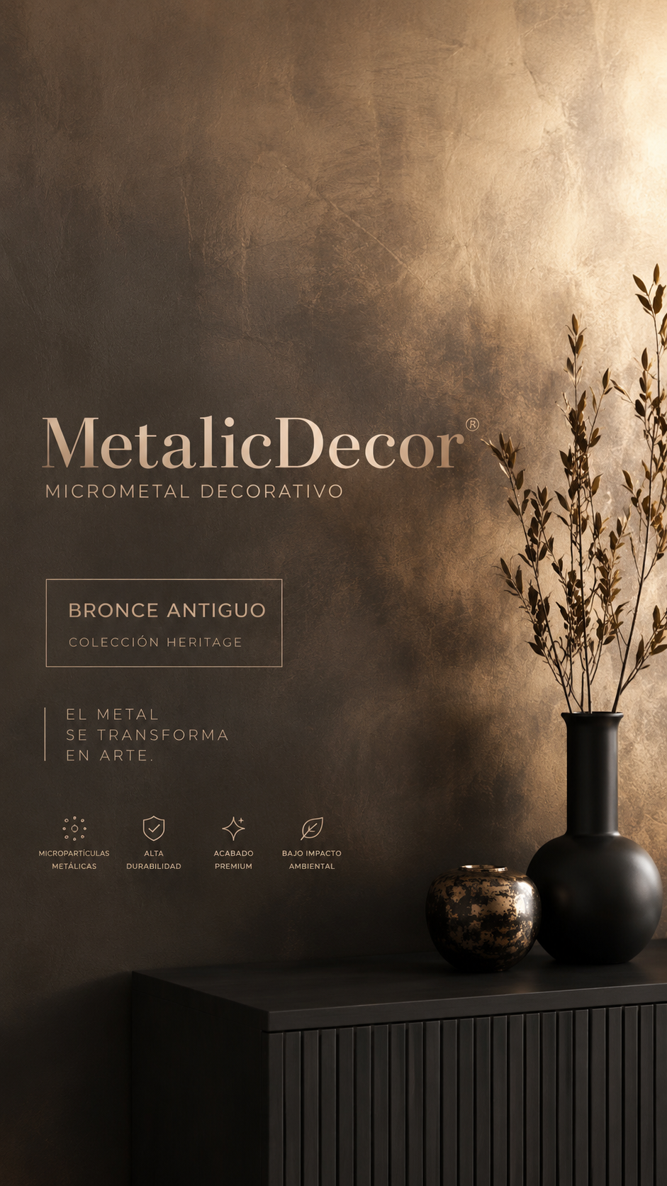 RAIKU Bronce | Pintura Metálica Premium