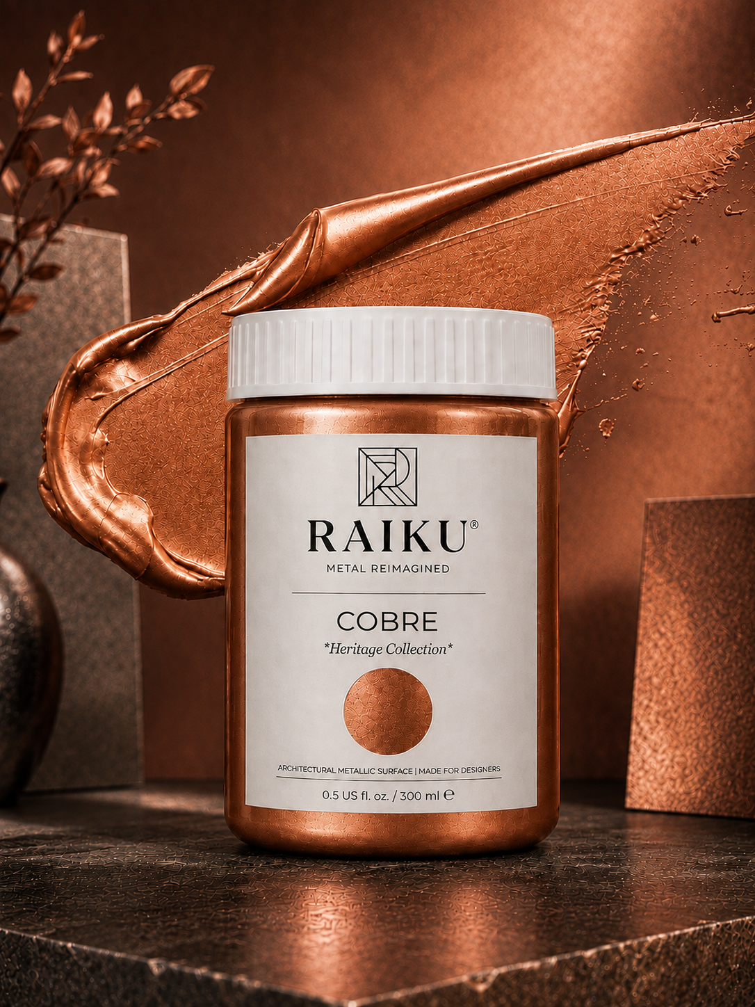 RAIKU Cobre | Pintura Metálica Premium