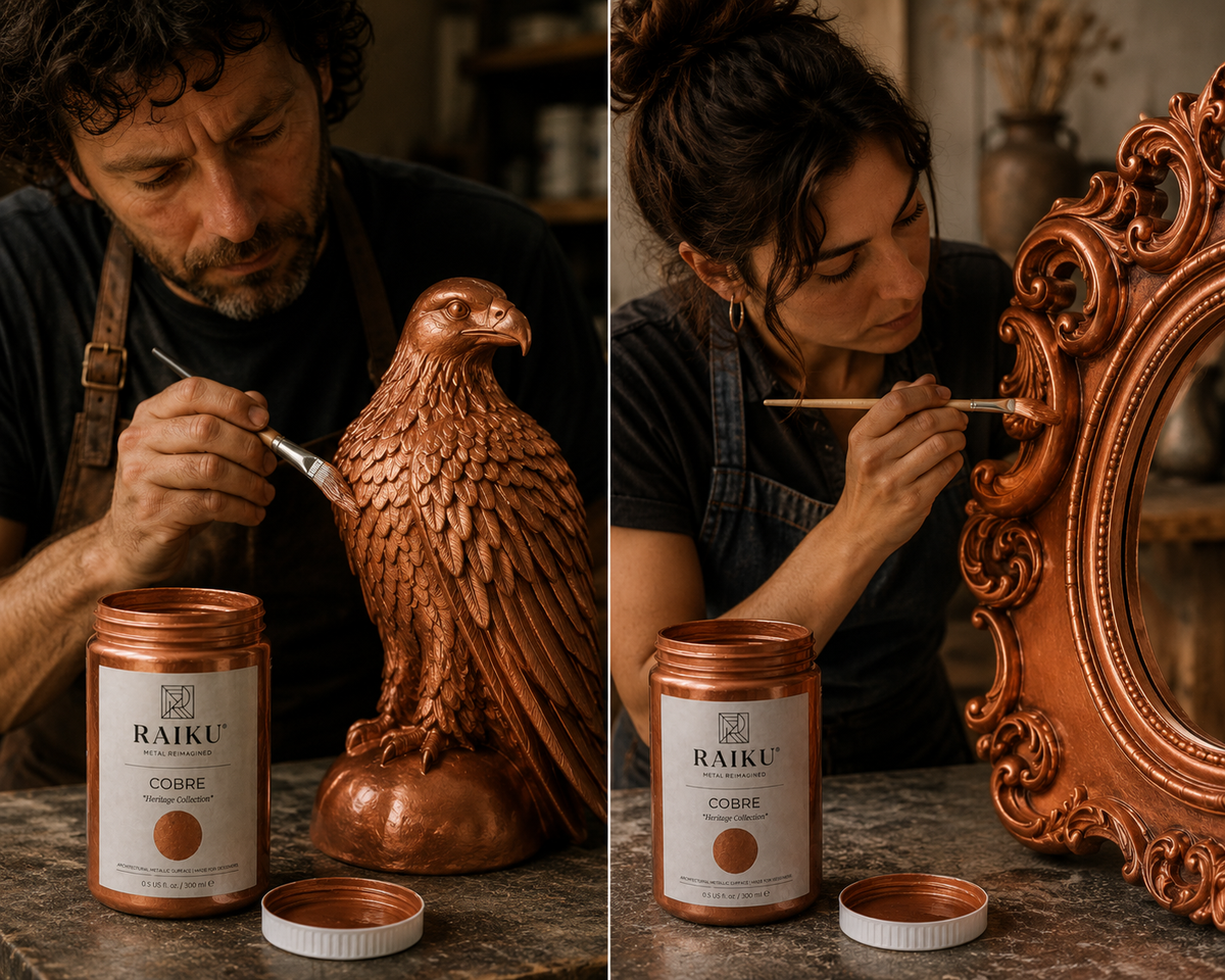 RAIKU Cobre | Pintura Metálica Premium