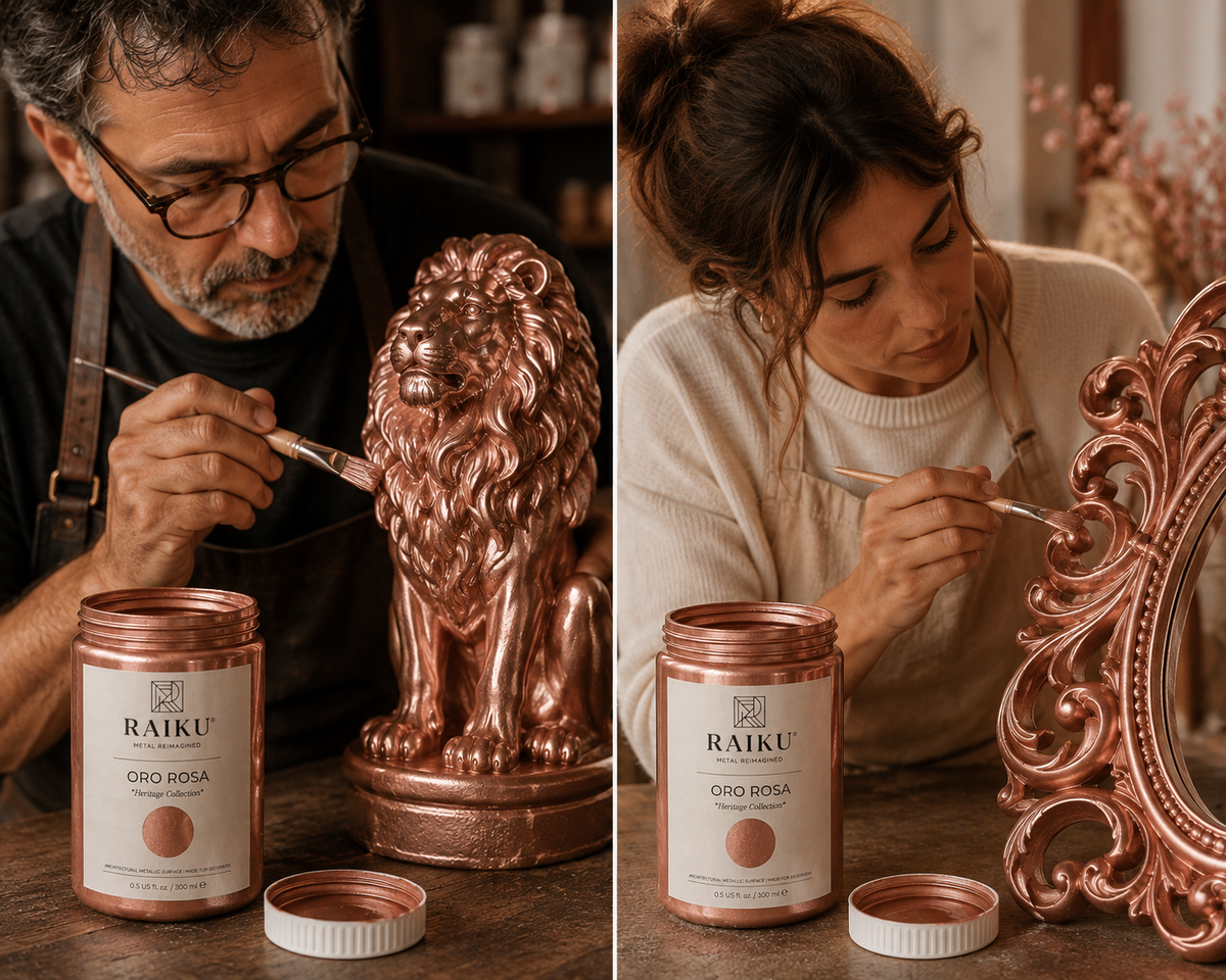 RAIKU Oro Rosa | Pintura Metálica Premium