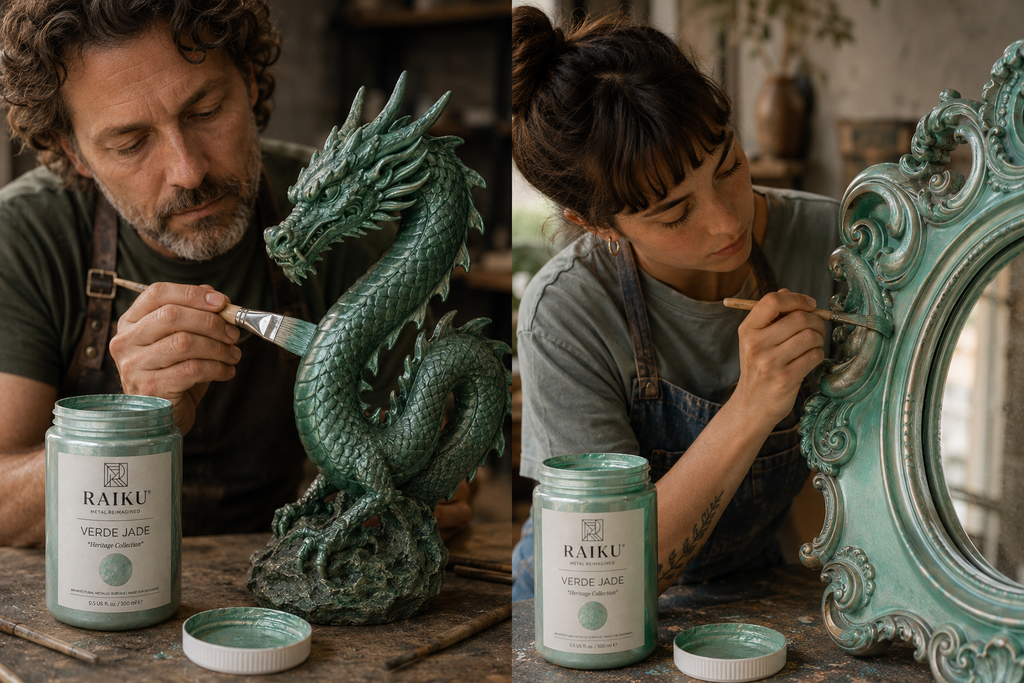 RAIKU Verde Jade | Pintura Metálica Premium