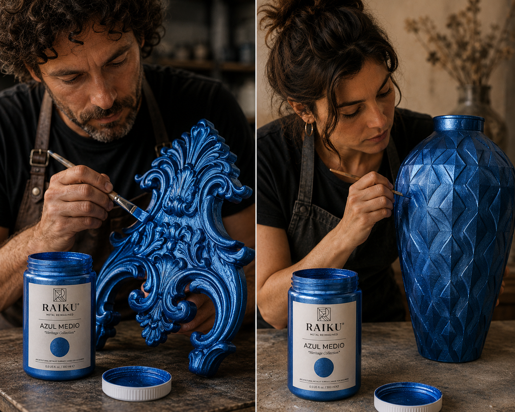RAIKU Azul Medio | Pintura Metálica Premium